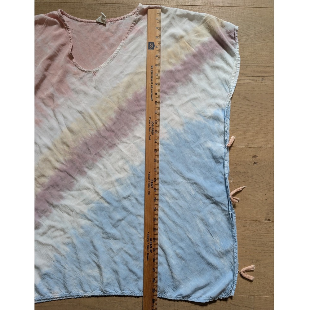 Surf Gypsy Cover Up Tunic Top Tie Dye Tassels Beach Resort Wear‎ Small - Picture 5 of 6